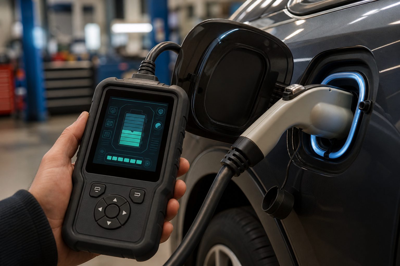 Diagnostic de l'état de santé (SOH) d'une batterie de voiture électrique d'occasion